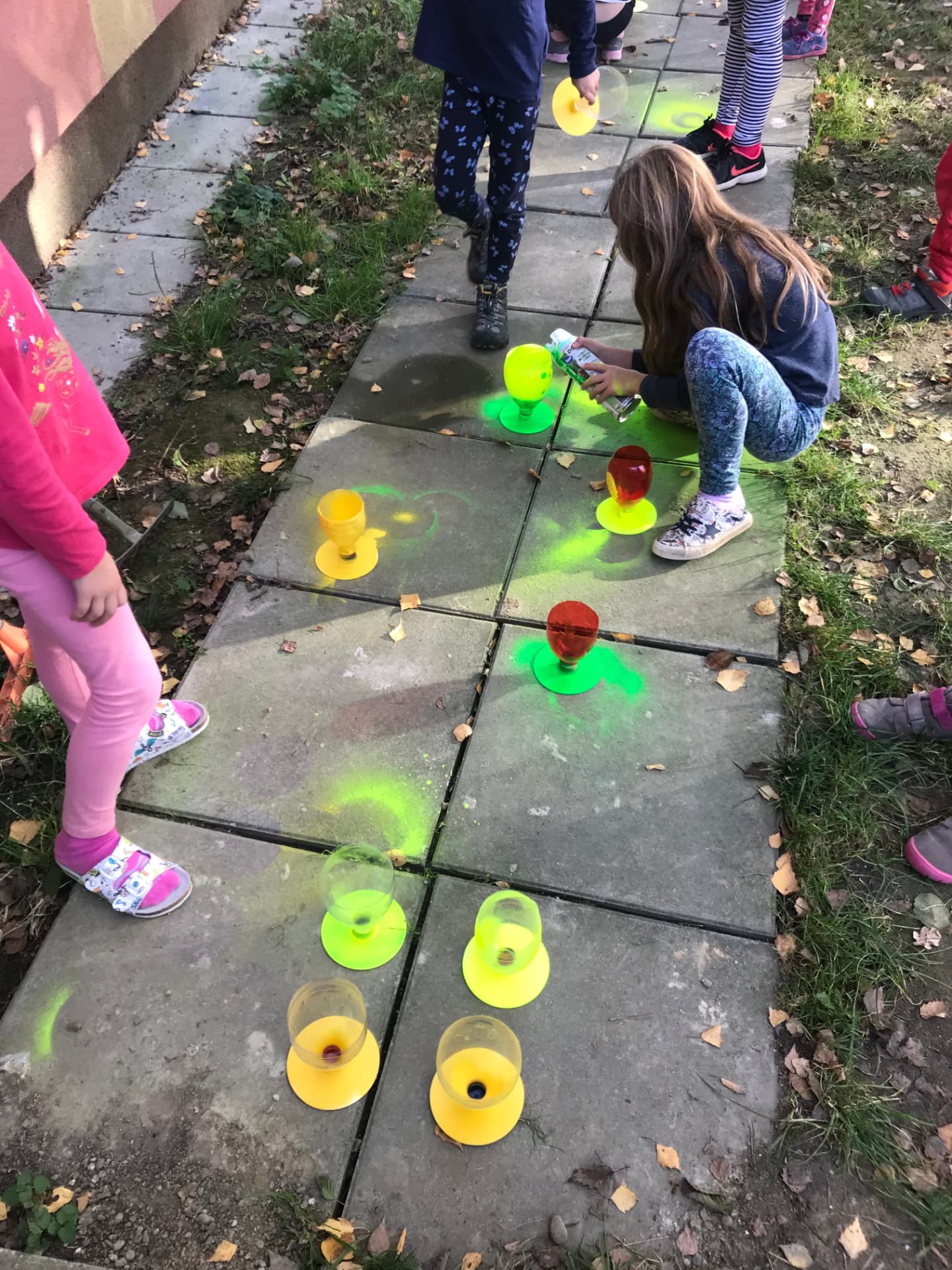 Objects moving into an outdoor spatial intervention